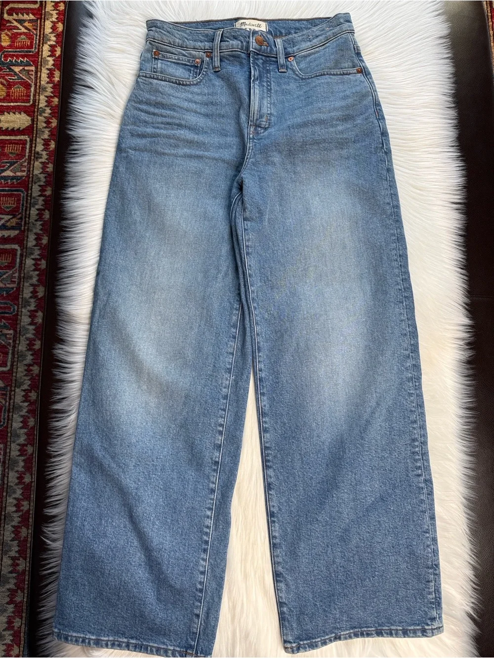 Madewell Perfect Vintage Wide Leg Jeans in Morea Wash - Picture 2 of 9